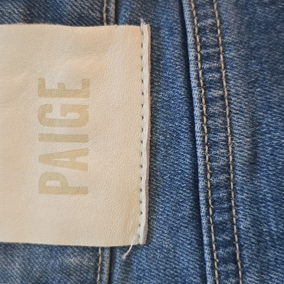 PAIGE Noella High Waist Crop Straight Leg Jeans Casanova Distressed EUC - 31 - Picture 10 of 14